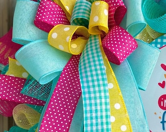 Spring bow, summer bow, Easter bow, bows for lanterns, spring bows, pastel bows, summer bows, bows for wreaths, Easter bows