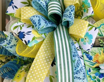Spring bow, summer bow, Easter bow, bows for lanterns, spring bows, pastel bows, summer bows, bows for wreaths, Easter bows