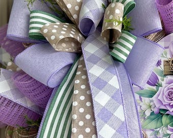 Spring bow, summer bow, Easter bow, bows for lanterns, spring bows, pastel bows, summer bows, bows for wreaths, Easter bows