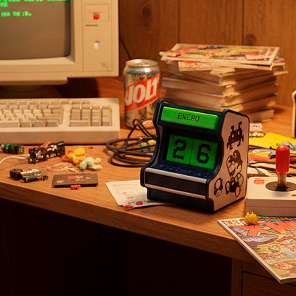 Retro Arcade Desk Calendar STL – Gamer Room Decor · Perpetual Calendar ...
