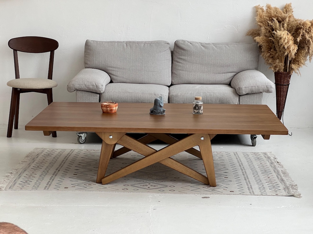 Dine Table | Wooden Adjust Table | Table Transformer | Coffee
