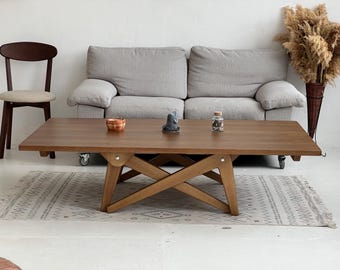 Dine table | Wooden adjust table | Table transformer | Coffee tables | Height adjustable table | Folding table | Sliding table | Ash wood