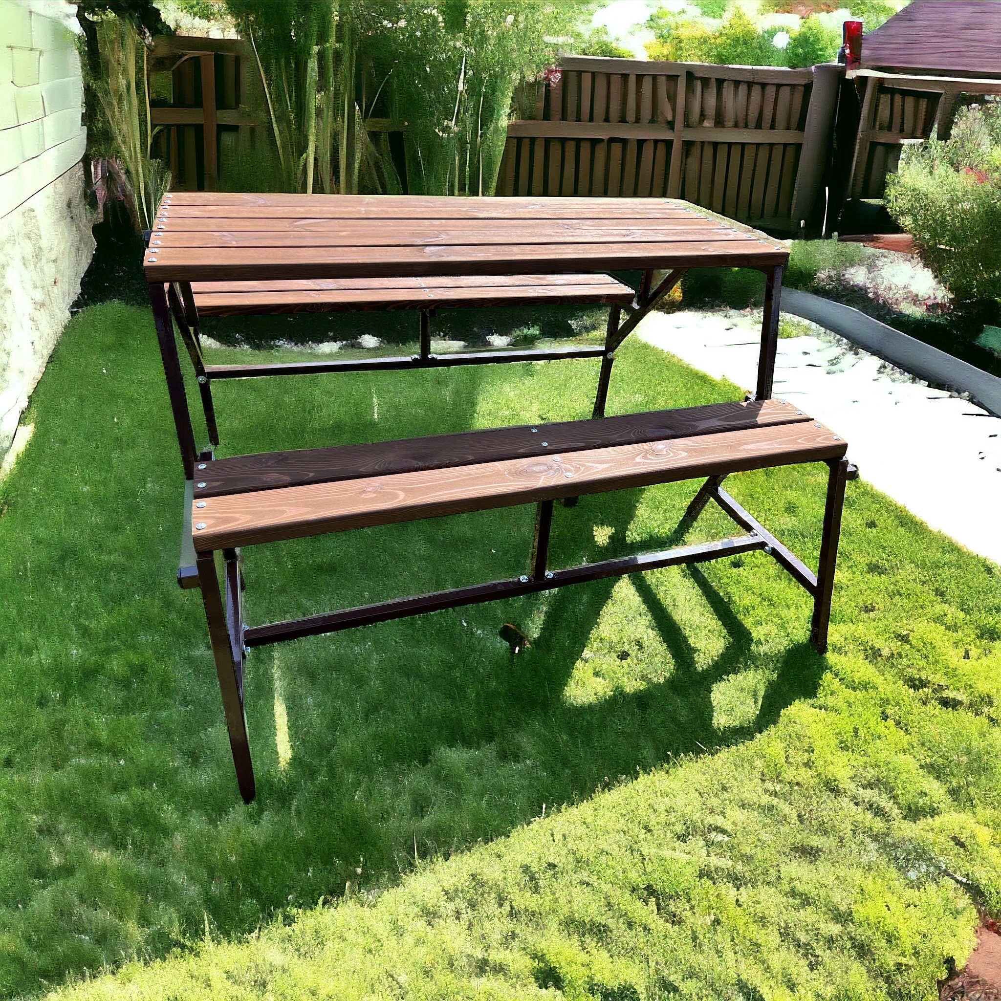 3-in-1 Transformer Bench, Nature Bench, Picnic Table, Party Table ...
