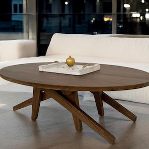 Oval Transformer 2-in-1 Dining/Coffee Table | Coffee Table | Handmade | Dining Table | Height Adjustable | Ash Tree | Variable Height