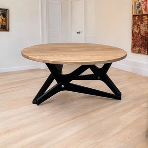 2-in-1 Oak Transformer Table: Height Adjustable Coffee Table