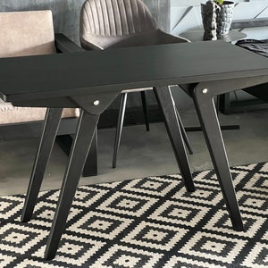 Adjustable Height Solid Wood Coffee Table: Dining Table 2-in-1