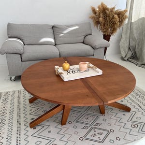 Transformer table 6 in 1, sliding table,round-oval table,dining table, coffee table,ash table, enlarged table, guest table,adjustable height