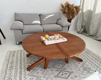 Transformer table 6 in 1, sliding table,round-oval table,dining table, coffee table,ash table, enlarged table, guest table,adjustable height