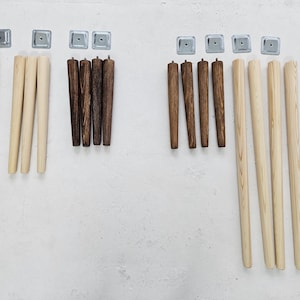 Wooden legs for tables, chairs, children&#39;s sandboxes, natural wood