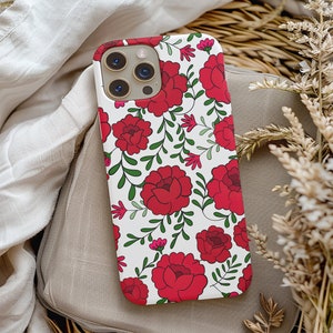La Rosa 携帯電話ケース - メキシコの花のアートデザイン | iPhone、Samsung、Google Pixel 用タフケース | オリジナルローズ柄の携帯電話カバー