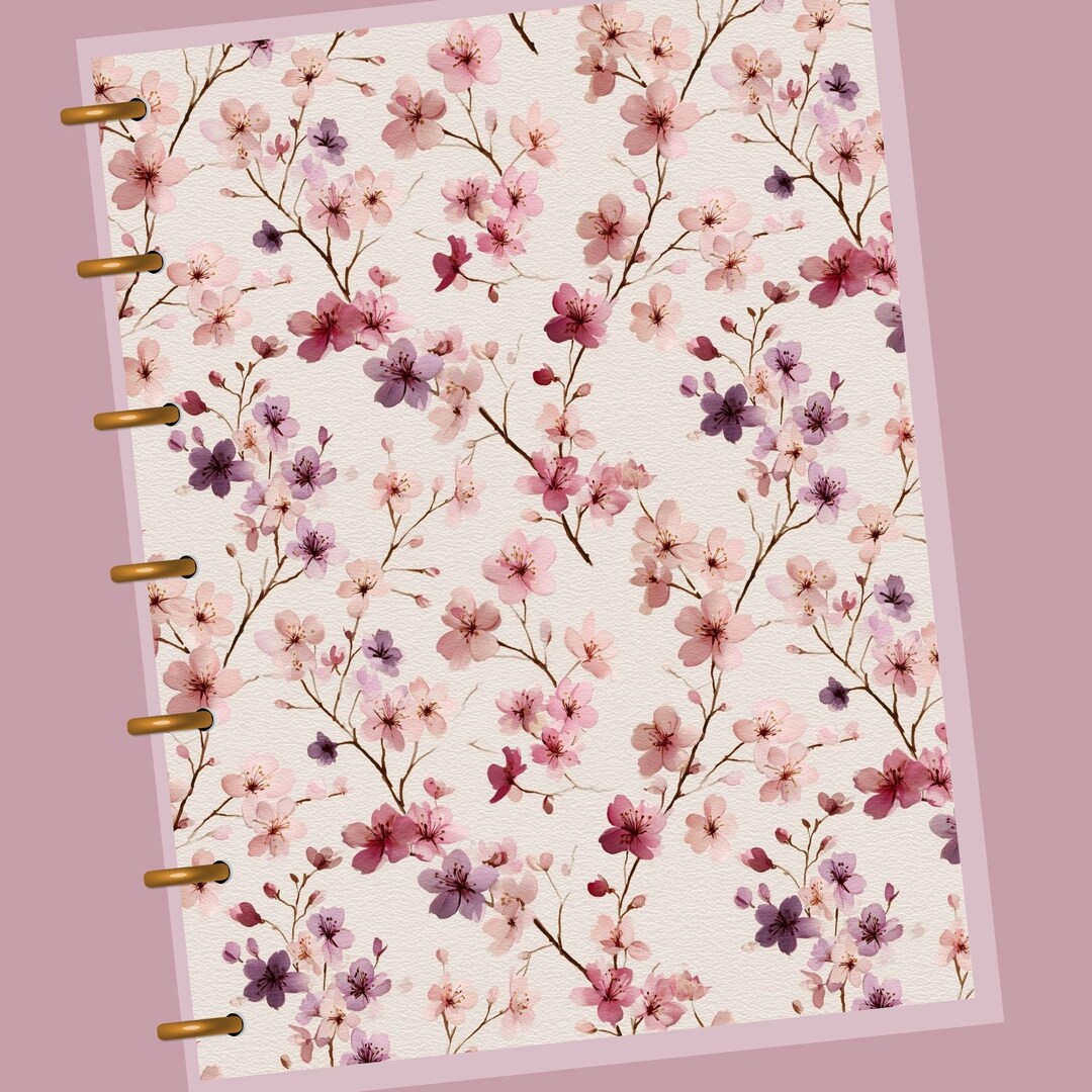 Spring Reading Floral Planner Dashboard | Spring Blossom Planner ...