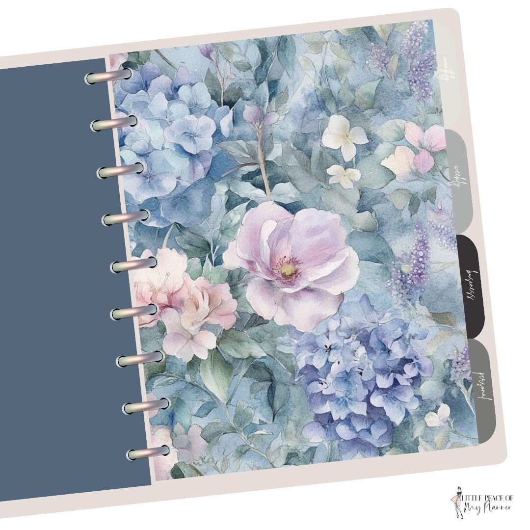 Watercolor Garden #6 Happy Planner Dashboard for Ring Planner Divider ...