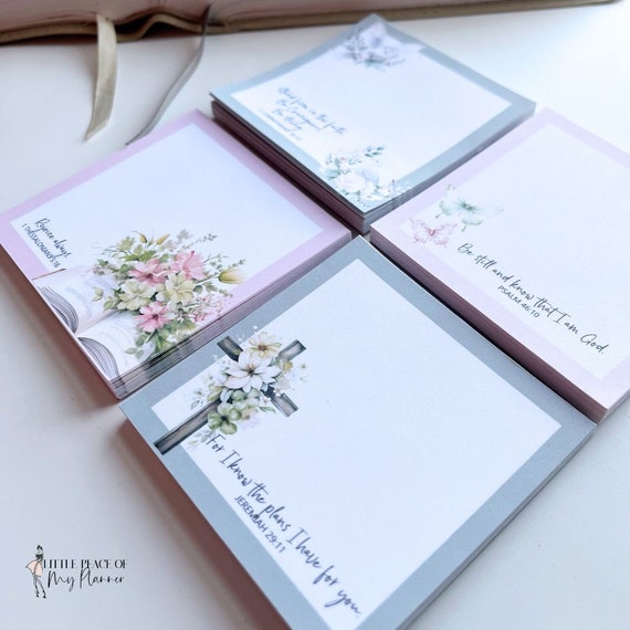 Bible Verse Tear Away Memo Pad with Scripture Note Pad Christian Stationery Faith Note Pad for Bible Scripture Memo Pad Gifts for Christian
