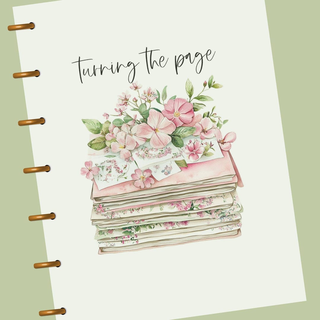 Spring Garden Vellum Planner Dashboard | Happy Planner Sizes & A5 ...