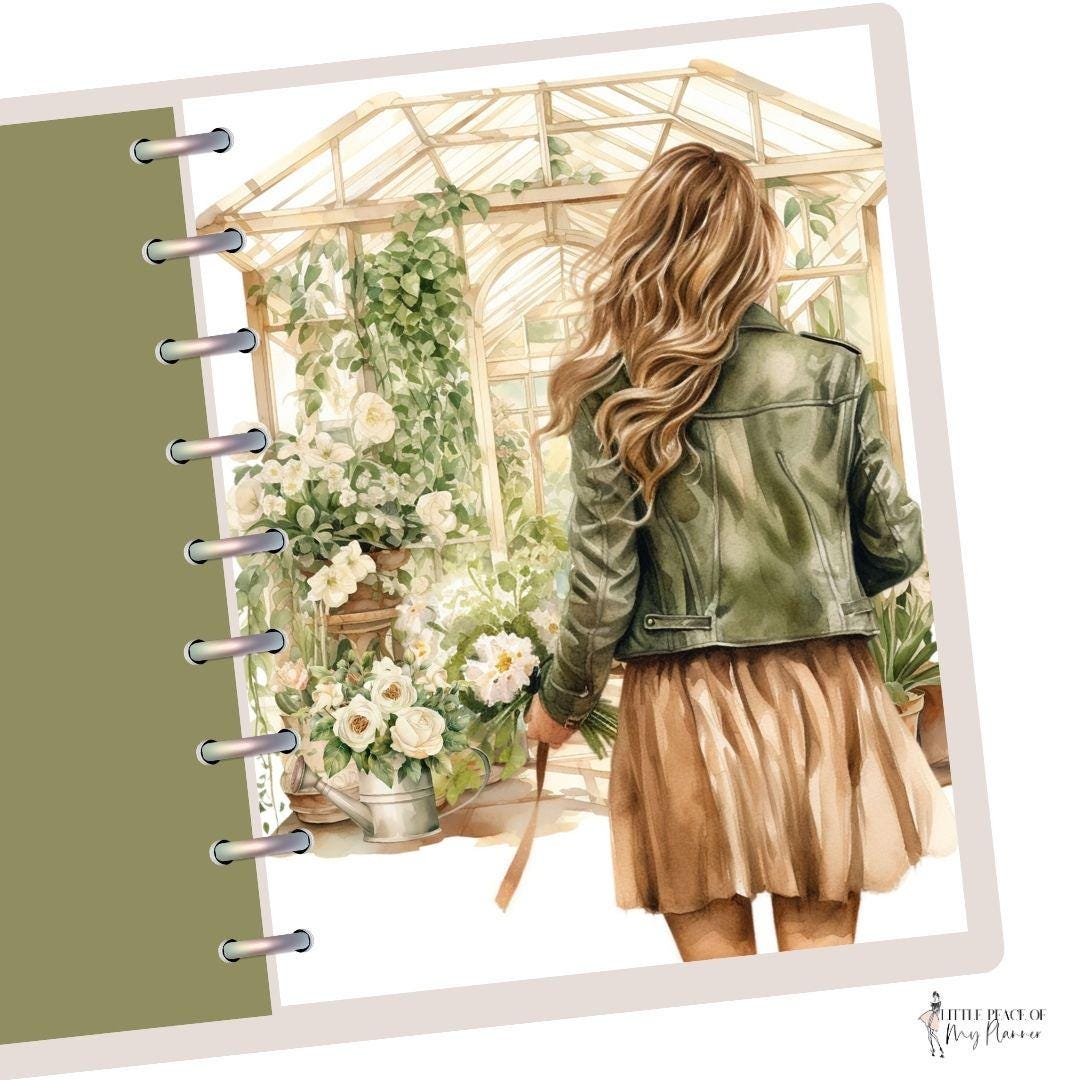 Sweet Spring Greenhouse Planner Dashboard for Happy Planner and Ring ...