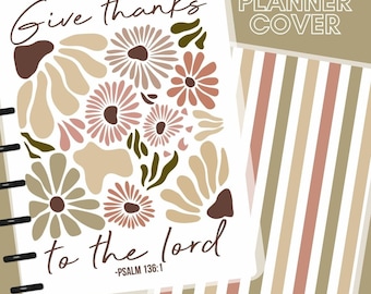Happy Planner Cover with Motivational Quote Planner Cover Happy Planner Cover with Bible Verses Faith Planner Cover