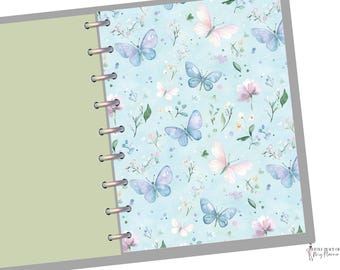 Cottage Garden Planner Dashboard #5 for Happy Planner Divider or Ring Dashboard with Watercolor Floral and Butterflies Divider with Flowers