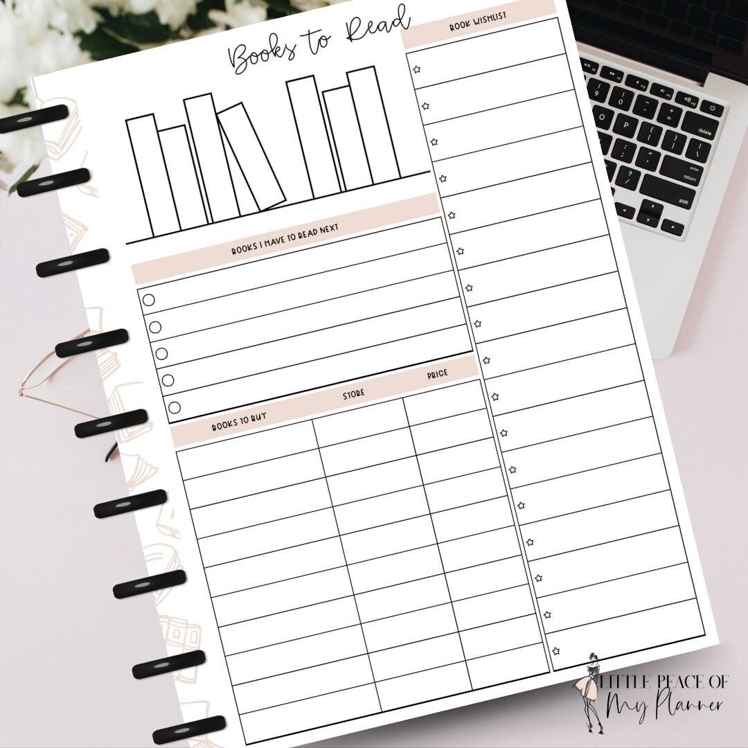 Books to Read Planner Printable Book to Read Download for Book Lovers ...