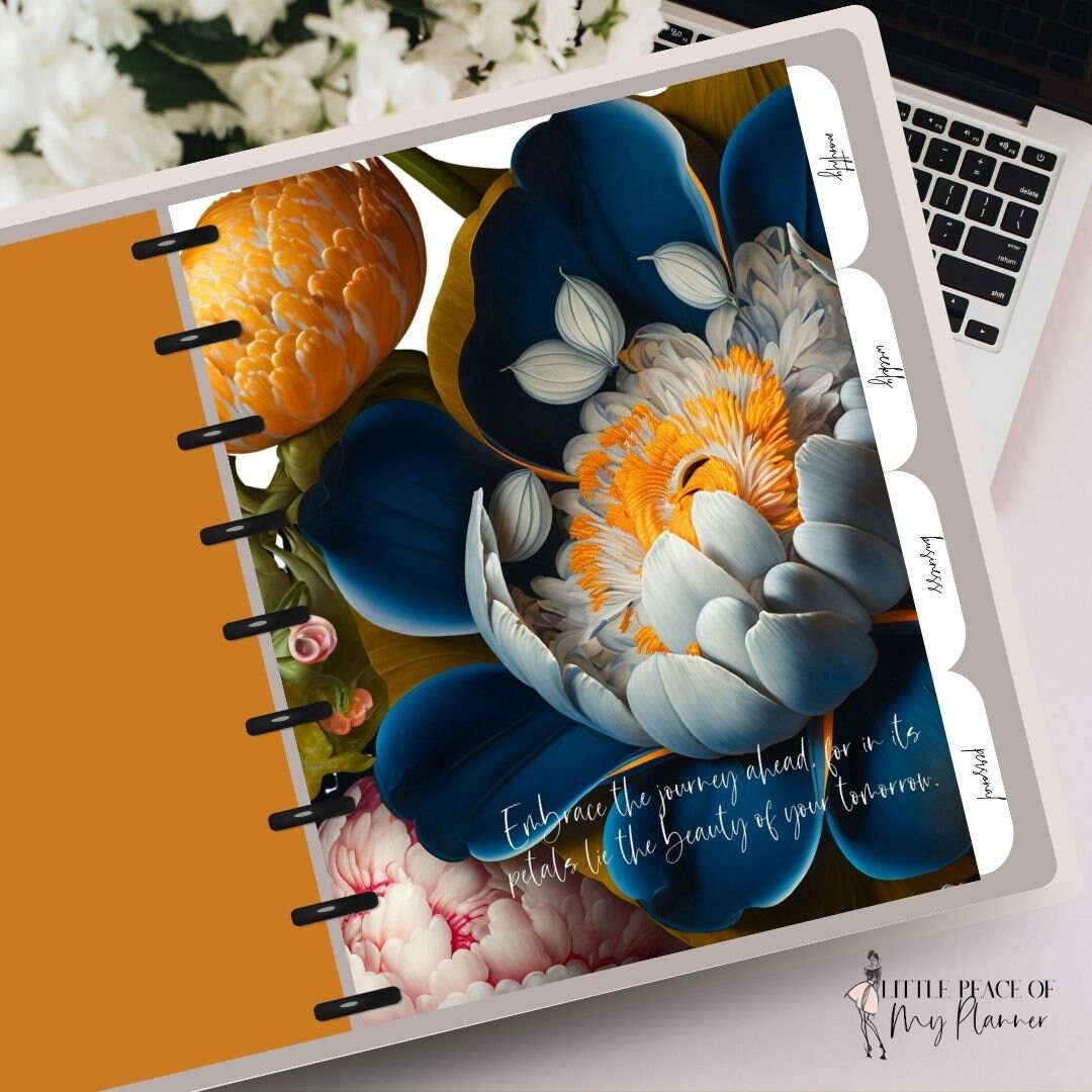 Planner Printable Dashboard Floral Planner Dashboard Floral Dashboard ...