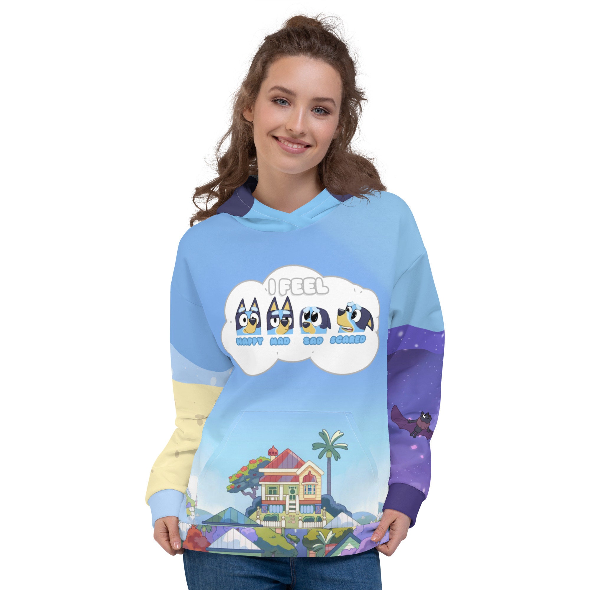 Bluey Nonverbal Hoodie Comfy Conversations Adult Communication Hoodies Etsy