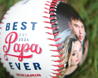 Fathers Day Gifts,Custom Baseball Ball,Baseball Gifts,Custom Photo Baseball, Wedding Gifts,Groomsmen Gifts ,Father of the Bride