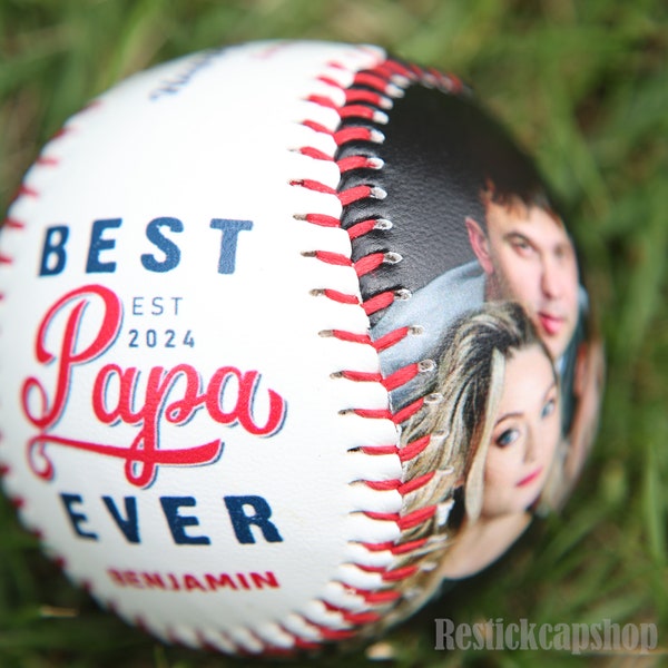 Fathers Day Gifts,Custom Baseball Ball,Baseball Gifts,Custom Photo Baseball, Wedding Gifts,Groomsmen Gifts ,Father of the Bride