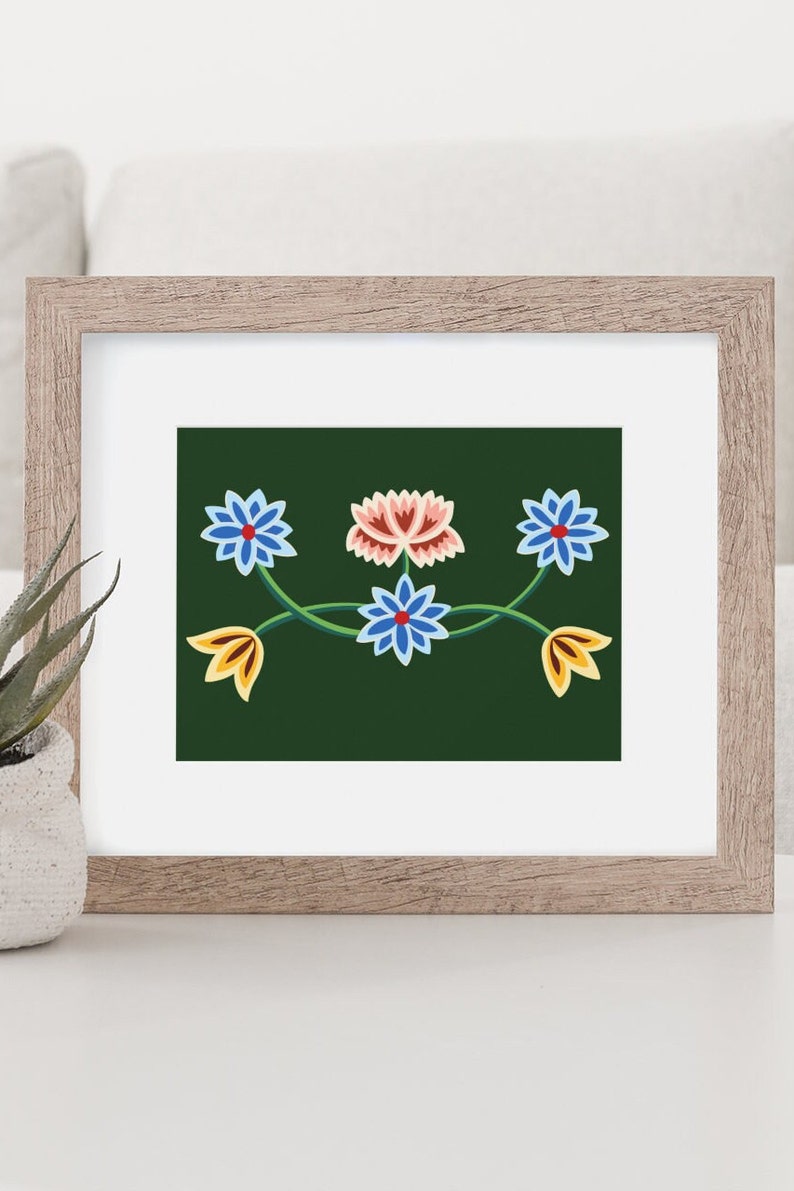 Norwegian Folk Bunad Poster Wall Art, Scandinavian Wall Art, Norwegian