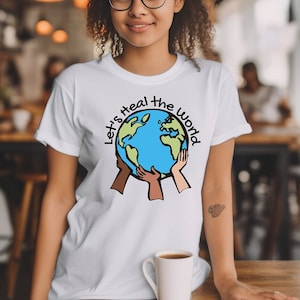 Lets heal the world positive tee shirt, Unisex Jersey Short Sleeve Tee