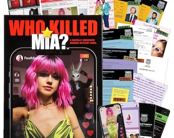 Who Killed Mia Murder Mystery Party Game for Adults 17+