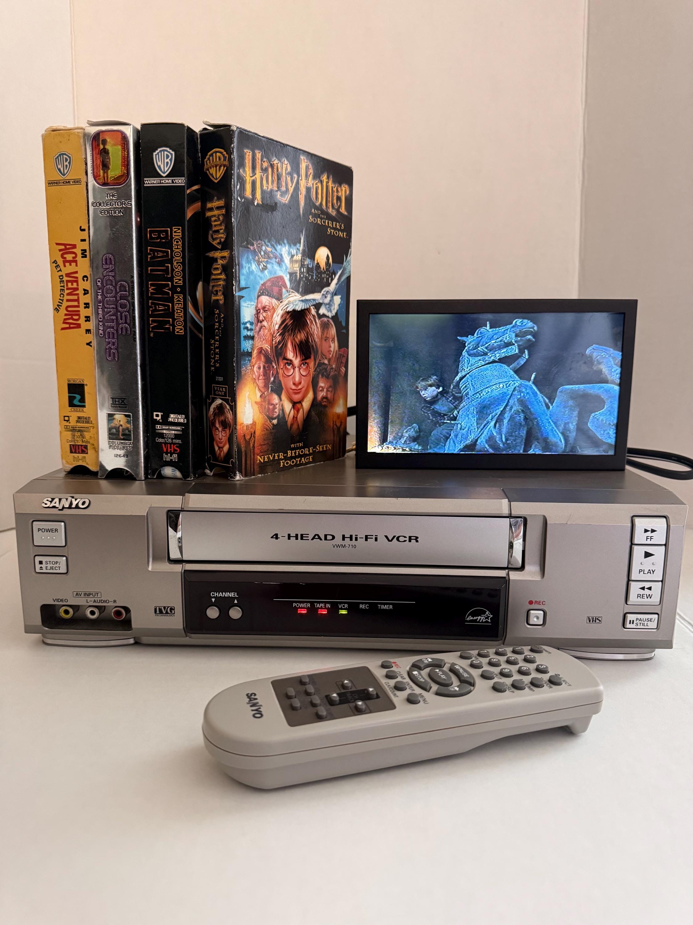 Tested Sanyo VWM-710 4-head Hi-fi VHS VCR Bundle W/ Original