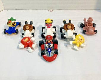 Lot Of Nintendo Super Mario Kart Mario Racer 4" Collectible Figure Car