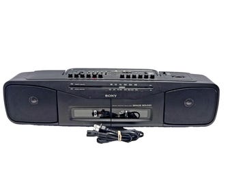 Sony CFS-W305 Radio Cassette-Corder Radio Works, Cassette Player Eats Tape