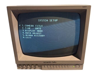 Vintage Security Labs monitor crt retro