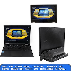 Retro Gaming Laptop Netbook Batocera 128GB Emulation Console, Portable Emulator Console, Vintage Plug and Play Gaming PC with Controller image 4