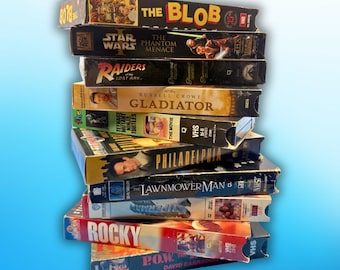 90s Y2K VHS Mystery Box – 10 Curated Movies, Choose Genre