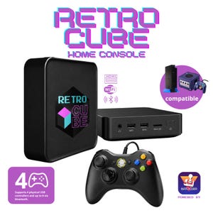 RetroCube Retro Gaming Console | Plug-n-Play HDMI | Arcade, N64, GameCube, PS1 & PS2 Compatible