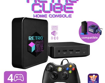 RetroCube Retro Gaming Console | Plug-n-Play HDMI | Arcade, N64, GameCube, PS1 & PS2 Compatible