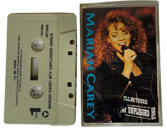 Mariah Carey I'll Be There Unplugged Cassingle Cassette Tape Single 1990 Vintage