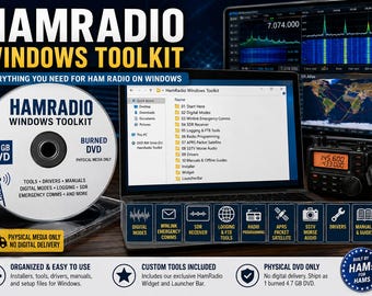 Ham Radio Windows Toolkit DVD 4.7GB Amateur Radio PC Setup Installer Tools