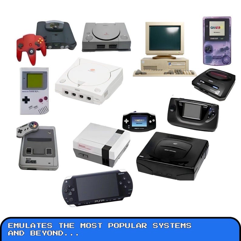 Retro Gaming Laptop Netbook Batocera 128GB Emulation Console, Portable Emulator Console, Vintage Plug and Play Gaming PC with Controller image 5