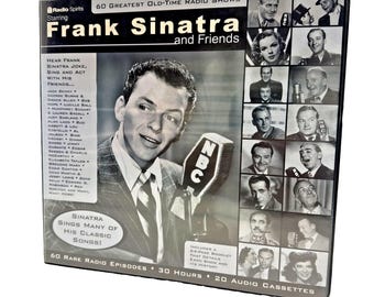 Vintage Frank Sinatra and Friends 60 Greatest Old-Time Radio Shows 20 Cassettes, Booklet