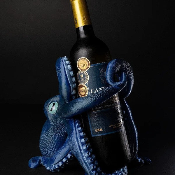 Oktopus-Weinhalter