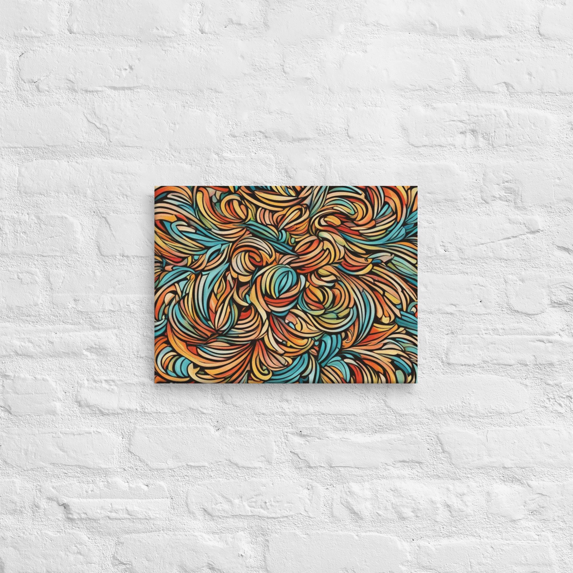 Wall Art With Orange Abstract Canvas Wall Art Prints for Living Room