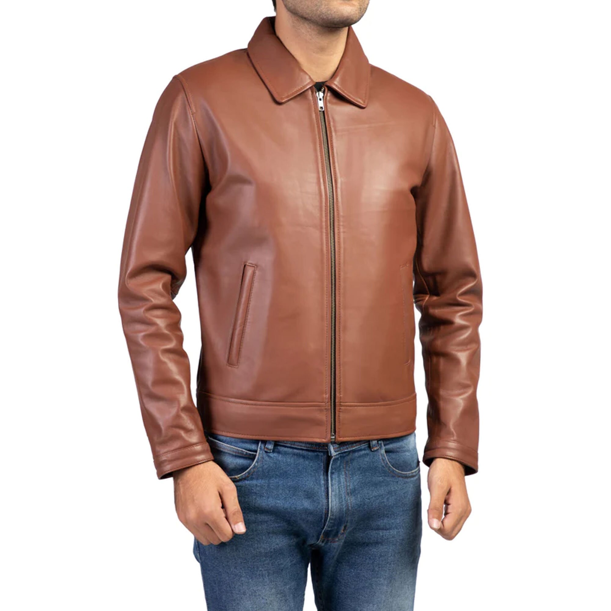 1950s Men’s Ties, Bow Ties – Vintage, Skinny, Knit Vintage Leather Jacket, Men Leather Classic 1960S, 1950S, 1990S, 1970S Brown Jacket, Mens Café Racer Jacket Biker Jacket $168.21 AT vintagedancer.com