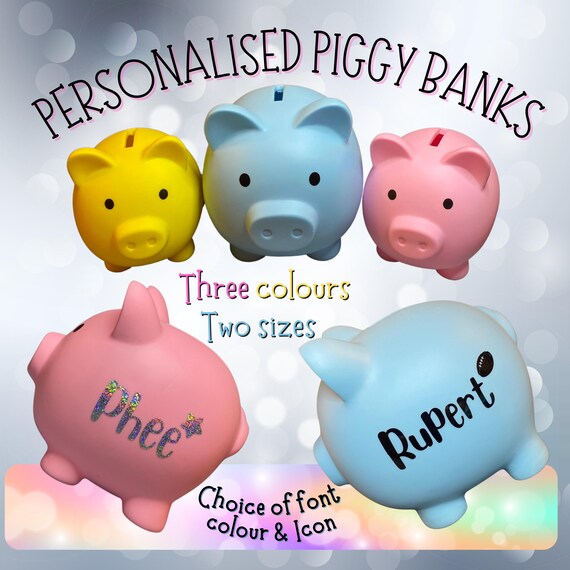 Personalisierte Sparschwein, niedliches Baby Geschenk, erste Spardose