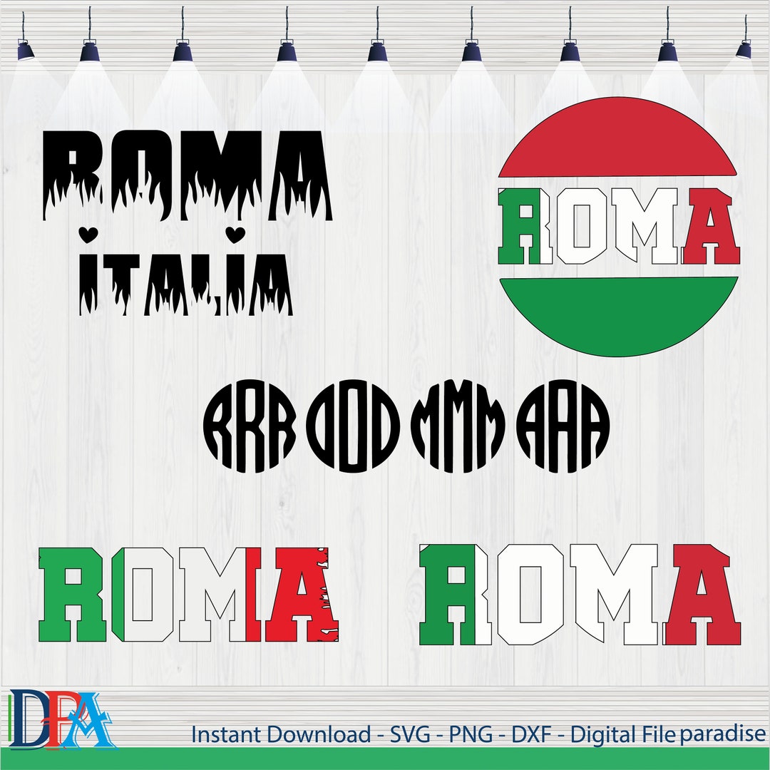ROME SVG, Colosseum Svg, ITALY Svg, Rome Silhouette, Rome Skyline Svg ...