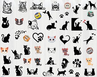 Cat Silhouette | Cat SVG | Cat Head SVG | Cat Face SVG | Cat Cut Files | Cat Design | Kitten Svg | Cat Vector | Kitty Svg | Pet Silhouette