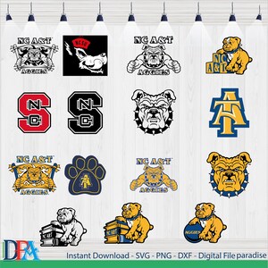 NC A&T Aggie Pride Svg, Université, Aggie Pride, Diplômé Svg, Aggies svg, chien aggies, Ai, PNG, Pdf, Dxf, Eps