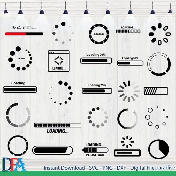 Loading Bar Svg - Etsy
