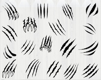 Claw SVG Bundle, Claw PNG Bundle, Claw Clipart, Dino Claw, Marks svg, Scratch svg, Claw Marks SVG, Sublimation, Scratches Clip Art.